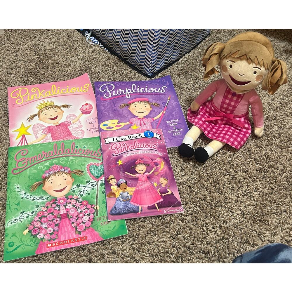 Scholastic Pinkalicious Plush Doll & Four Paperback Books